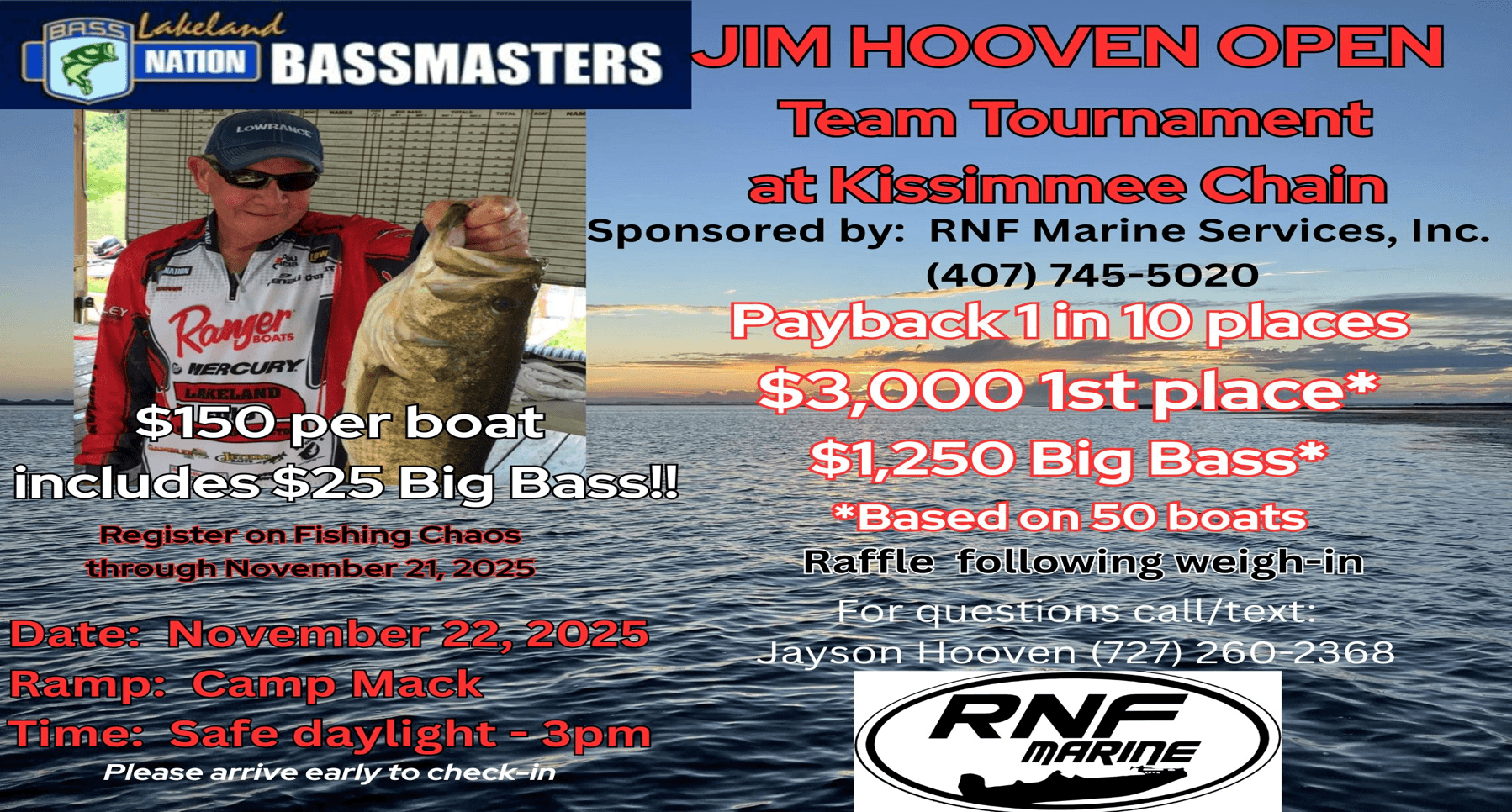 Jim Hooven Open – Team Tournament at Kissimmee Chain flyer